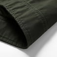 thumbnail image 5 of Maoxin Mens Tops Men's Casual Loose Fitting Workwear Long Sleeved Hooded Jacket Army Green XL, 5 of 7