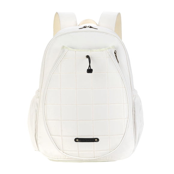 koolsoo Tennis Backpack Tennis Bag Racket Holder for Tennis Racket Balls Accessories White