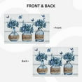 thumbnail image 3 of Hydrangea Flower Hydrangea Flower Placemats Set of 6 Farmhouse Blue Floral Table Mats Washable Place mats for Home Party Indoor Kitchen Dining Table Decoration 12x18 Inch, 3 of 6