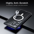 thumbnail image 4 of JETech Magnetic Case for Samsung Galaxy S23 Ultra 6.8-Inch, Compatible with MagSafe, Shockproof Protective Phone Cover, Non-Yellowing Hard Clear PC Back (Black), 4 of 7
