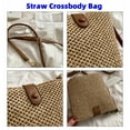 thumbnail image 5 of SkyAuks Crossbody Bags for Women, Tote Bag for Women, Women Straw Crossbody Bag Beach Handmade Rattan Shoulder Bags Hand Woven Leather Straps Straw Clutch Purse, Brown, 5 of 7