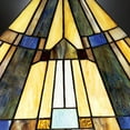 thumbnail image 4 of Luxury Natural Tiffany Floor Lamp, Large Size: 62''H x 17''W, with Old World Style Elements, Valiant Bronze Finish, UQL7142 from the Allerdale Collection by Urban Ambiance, 4 of 5
