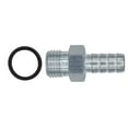 thumbnail image 5 of ICT Billet Straight 6AN Orb to 3/8" Hose Barb Fitting Adapter 6AN to 3/8" Hose Barb Connector Fluid Designed & Manufactured in the USA Bare Aluminum F060375BA, 5 of 13