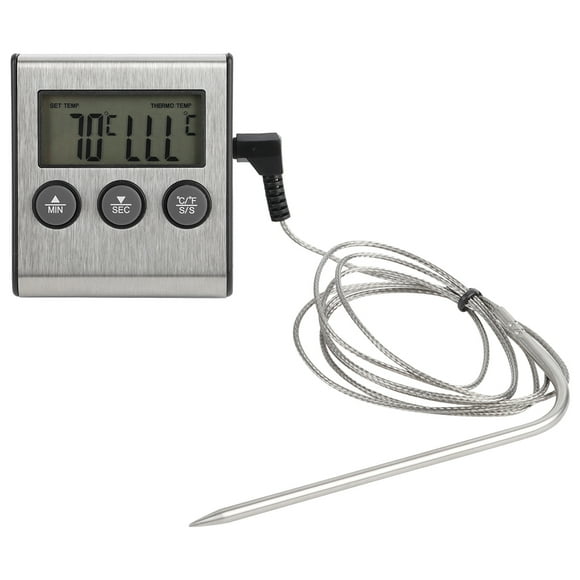 Food Thermometer, Digital Meat Thermometer, LCD Digital Cooking Food Meat Thermometer for Barbecue, Oven, Cookware
