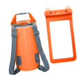 thumbnail image 4 of koolsoo Sac Étanche Étanche Sac à Dos 5 L Sac à Dessus Roulé pour Natation Camping Parc Aquatique Orange, 4 of 9