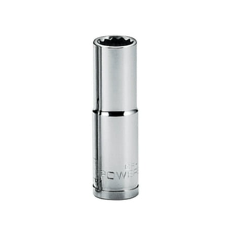 - Powerbuilt 3/8-Inch Drive 10mm 12 Point Deep Well Socket - 940060