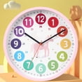 thumbnail image 3 of Reloj de pared colorido, reloj de aprendizaje, reloj señanza silencioso de Caballo Zulema reloj de pared, 3 of 8