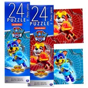 Paw Patrol Puppy Hero Jigsaw Tower Puzzle Set - Pack of 2 (Total 48pcs) for Kids Toddlers Girls Boys