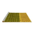 thumbnail image 2 of Ahgly Company Machine Washable Indoor Rectangle Oriental Yellow Modern Area Rugs, 7' x 10', 2 of 4
