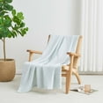 thumbnail image 3 of Great Bay Home All-Season Waffle Cotton Bed Blanket 102x90 (King, Pale Blue), 3 of 6