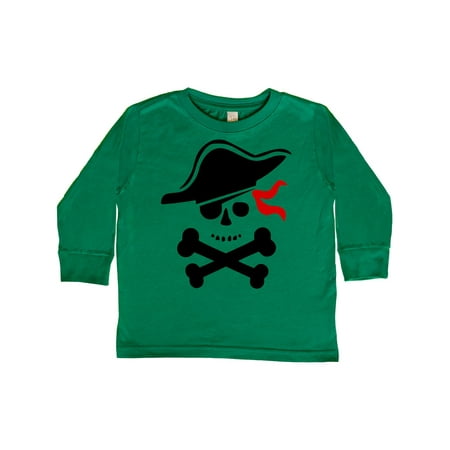 

Inktastic Pirate Skull and Cross Bones Gift Toddler Boy or Toddler Girl Long Sleeve T-Shirt