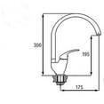 thumbnail image 2 of Kitchen Sink Faucet Laundry Room Faucets Single Lever Mixer Kitchen Chrome Modern Design and Maximum Functionality,30cm, 2 of 5
