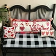thumbnail image 6 of Valentines Day Pillow Covers 12x20 Heart Decor Pillow Covers Valentines Day Pillows Winter Holiday Pillow Covers 12x20 Outdoor Pillowcase for Home Decor 16B, 6 of 6