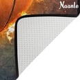 thumbnail image 4 of FREEAM Sport Area Rug 5'x7', Fire Basketball Polyester Area Rug Mat for Living Dining Dorm Room Bedroom Home Decorative, 4 of 6