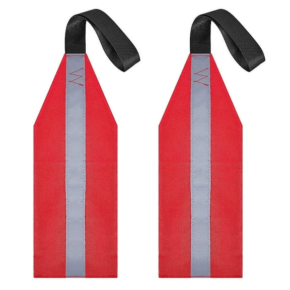 2pcs Kayak SUP Towing Flag Oxford Cloth Kayak Safety Flag Kayak Outdoor Accessory