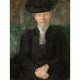 thumbnail image 3 of Olga Boznanska 15x18 Black Modern Framed Museum Art Print Titled - Portrait of Miss Deuringer (1900), 3 of 5