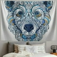 thumbnail image 2 of Orinice Bear Head Pattern Tapestry Wall Hanging Unique Style Graphic Tapestries Home Wall Decor Art for Living Room Bedroom Apartment Farmhouse Dorm 60x50inch, 2 of 6