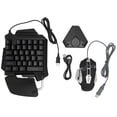 thumbnail image 2 of Ratón con teclado para gamepad con cable, teclado periférico con cable de 3 piezas, teclado con cable y conversor de ratón, adaptador de teclado y ratón, características líderes en su clase, 2 of 8