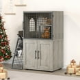 thumbnail image 2 of Faitaliicy Hidden Cat Litter Box Enclosure With Above Cat Cage Modern Villa Cat Cabinet Double Layer Cat Litter Hidden Furniture With Ladder And Platform Cat Washroom Indoor Cat House, 2 of 8