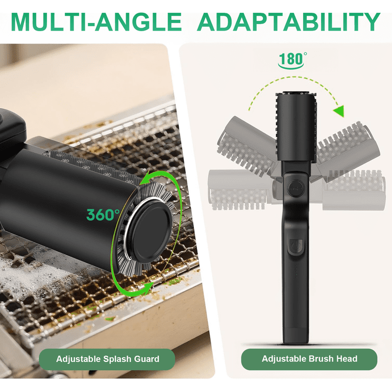 KOYMISKU Electric Grill Brush, Rechargeable 3-Speed photo 4