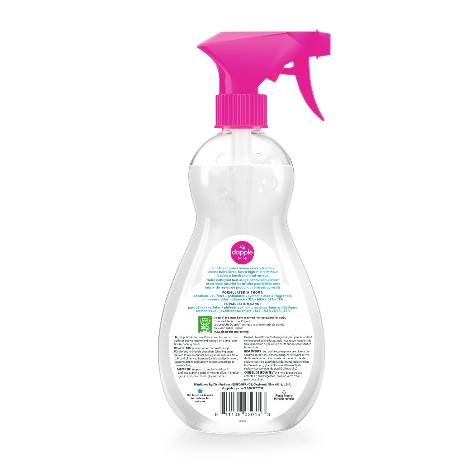 Dapple Baby All Purpose Cleaning Spray, Fragrance-Free, 16.9 fl oz