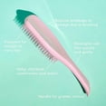thumbnail image 2 of The Ultimate Detangling Hairbrush for Wet and Dry Hair - For All Hair Types - Removes Tangles and Reduces Breakage - Millennial Pink, 2 of 5