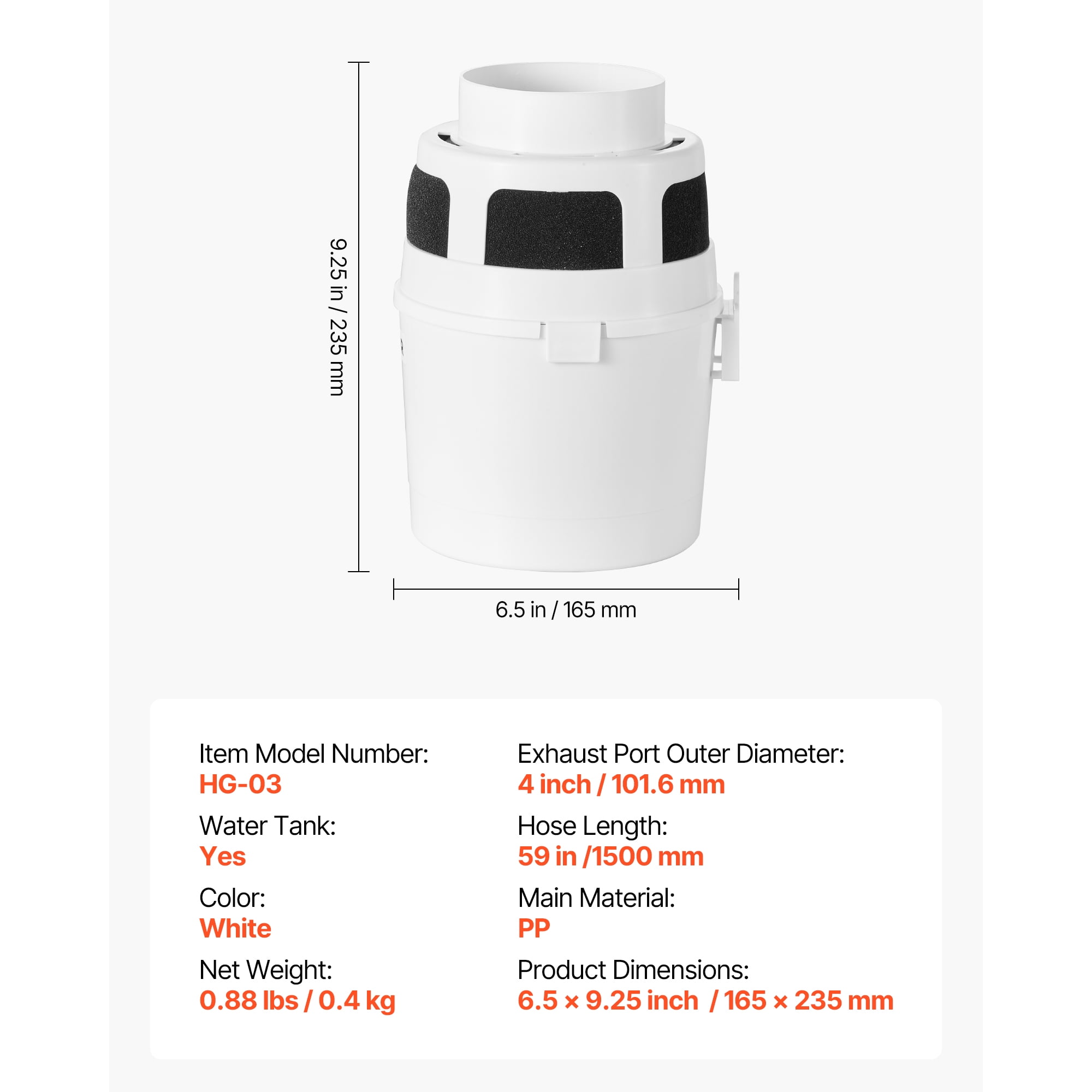 KFFKFF 3-in-1 Indoor Dryer Vent Kit with Bucket, Compatible with Electric Dryers, Includes 4-Inch by 5-Feet Extendable Exhaust Hose, Durable Design, Lightweight, Ideal for Apartments and RVs