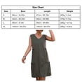 thumbnail image 5 of Vestido informal sin mangas, vestido sin mangas con cuello en V, vestido sin mangas con ribete de volantes, vestido corto sin mangas, máxima confiabilidad, 5 of 5