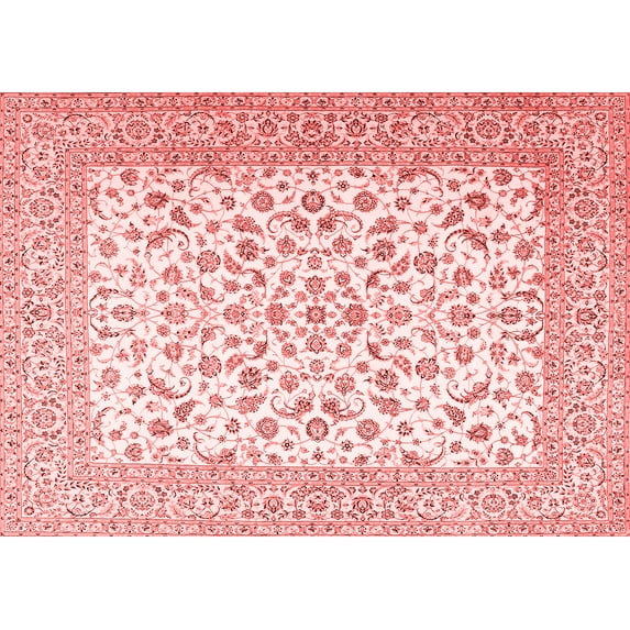 Ahgly Company Indoor Rectangle Persian Red Traditional Area Rugs, 7' x 9'