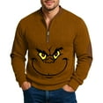 thumbnail image 2 of Christmas Tshirt Funny Men Ugly Christmas Pull Over Naughty Nice Brown M, 2 of 4