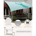 thumbnail image 5 of Sun Shade Sail 8x10Ft Elk on Morocco Cyan Gradient Background Uv Block Sunshade Canopy Outdoor Shade Cover Rectangle Shade Cloth For Patio Garden Yard Deck Pergola, 5 of 6