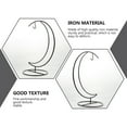 thumbnail image 3 of Miangastore 4Pcs Creative Moon Shaped Hanging Rack Glass Flowerpot Holder Desktop Decor, 3 of 8