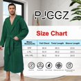 thumbnail image 4 of Men's Bathrobe with Hood, Soft Long Towel Robe for Men - Super Absorbent Quick Dry yet Warm, 4 of 6