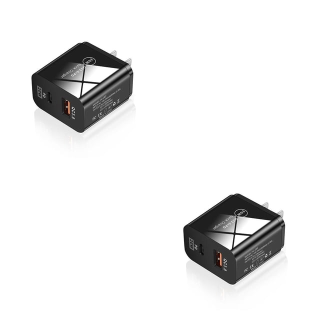 Adaptador de Corriente Inteprter 20 W Puerto Dual USB Blanco y Negro