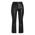 thumbnail image 5 of Time and Tru Women's High Rise Faux Leather Pants, 29" Inseam, Sizes 2-22, 5 of 5