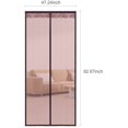 thumbnail image 2 of 48 x 82 Inch Magnetic Door Screen Anti-Mosquito Gauze Curtain Summer Door Curtain Screen Punchless Mosquito Insect Net Translucent Vented Home Decoration, 2 of 8