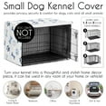thumbnail image 4 of Sweet Jojo Designs Paw and Bone Navy Blue Dog Crate Kennel Cover 24in., 4 of 6