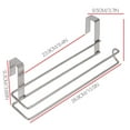 thumbnail image 1 of Baohd Stainless Steel Paper Towel Holder Rustproof Hanging Tissue Rack Hanging Tissue Rack Bathroom Toilet Roller Stand, 1 of 9