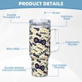 thumbnail image 5 of Pofeuu Game Controller Print 40oz Ice Bully With Handle And Straw Stainless Steel Vacuum Insulated Cup And 2 In 1 Straw Lid, 5 of 8