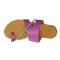 thumbnail image 2 of 2025 Beach Summer Sandals Clearance, Xunlbb Summer New Large Size One Line Set Toe Flat Rhinestones Large Size Outside To Wear Beach Sandals(Purple,Szie:40), 2 of 9