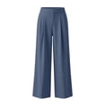 thumbnail image 5 of ThriftyPlait Womens High Waisted Dress Pants Casual Flowy Business Pants Trendy Elegant Loose Fit Wide Leg Trousers with Pockets for Work, 5 of 7