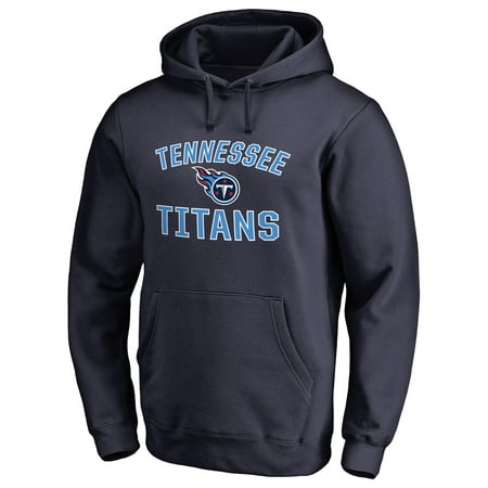 Men's NFL Pro Line Navy Tennessee Titans Victory Arch Pullover Hoodie