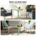 thumbnail image 2 of Ktaxon Round Metal Outdoor Side Table for Patio Garden Deck, Weather Resistant, 20.47 Inch, Green, 2 of 7