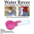 thumbnail image 2 of Water Rover aún más grande 5.25 pulgadas tazón de agua portátil con botella adjunta de 26 onzas para perros, rosa Water Rover EVENBIGGERPINKWATERROVER, 2 of 2