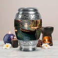 thumbnail image 5 of MUKTIVE Boat Urns for Human Ashes Adult for Burial & Memorial 10 Inch, Parents Cremation Urns for Remains, Brown Burial Urn for Ashes Adult Male, Large Funeral Urn, Remembrance for Mom, 5 of 7