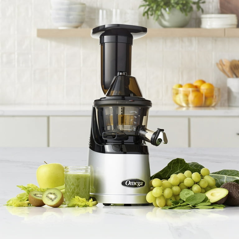 Omega Cold Press MegaMouth Vertical Juicer, Easy Clean, Wide Mouth