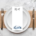 thumbnail image 3 of Koyal Wholesale Navy Blue Winter Snow Forest Printable Wedding Paper Menu Cards for DIY Printer, Pack of 52, 3 of 5