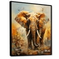 thumbnail image 2 of Designart "Dreamy Symbolism Of Elephant'S Strength II" Animals Elephant Floater Framed Wall Art Living Room, 2 of 5