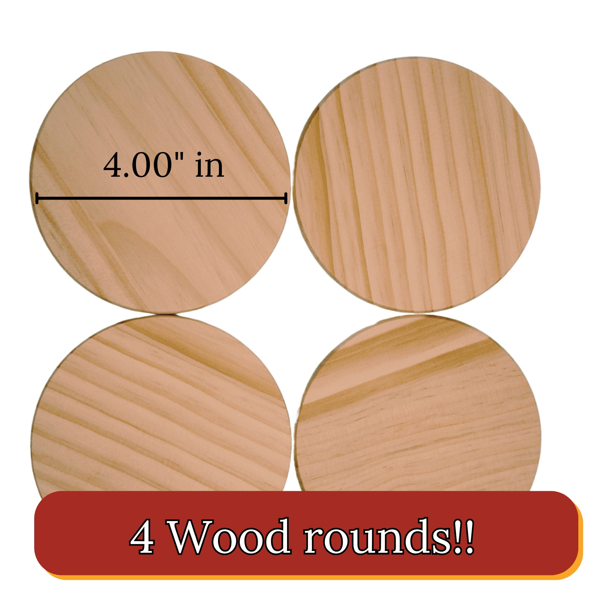 Torch Paste Classic Christmas Ornament/Coaster Kit | 4 Reusable Stencils | Santa, Reindeer, Snowman, Christmas Tree | 2 Squeegees | 4 Wood Rounds