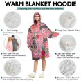 thumbnail image 5 of Chihuahua and Flower Florals Wearable Oversized Blanket,Wearable Blanket Hoodie for Adults,Cozy Hooded Blankets with Super Pockets,Super Warm Fuzzy Pullover for Women & Men, 5 of 6